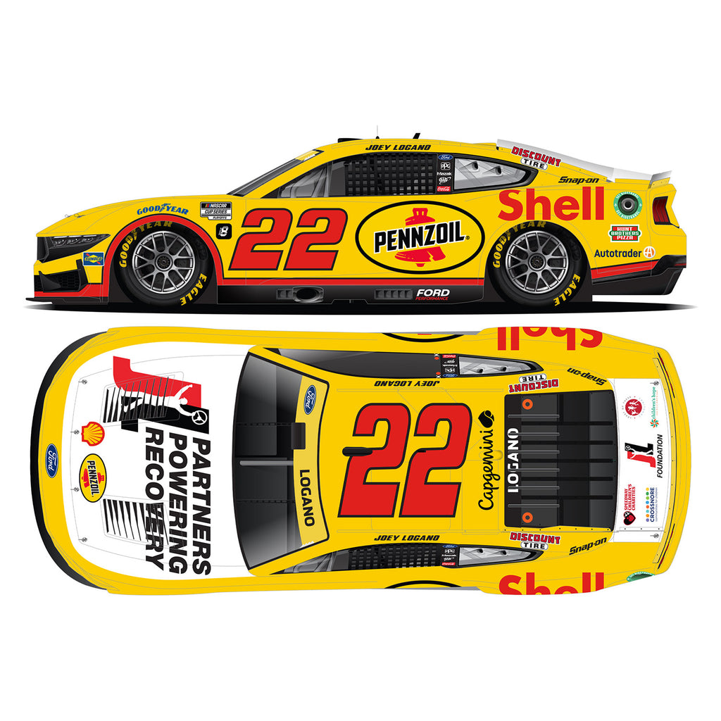 Joey Logano Shell Pennzoil / Joey Logano Foundation 1:64 Standard 2024 Diecast Car #22 NASCAR