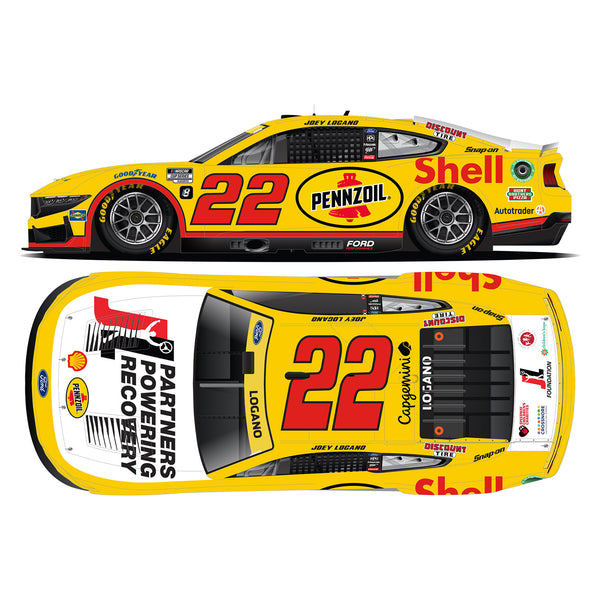 Joey Logano Shell Pennzoil / Joey Logano Foundation 1:24 Standard 2024 Diecast Car #22 NASCAR