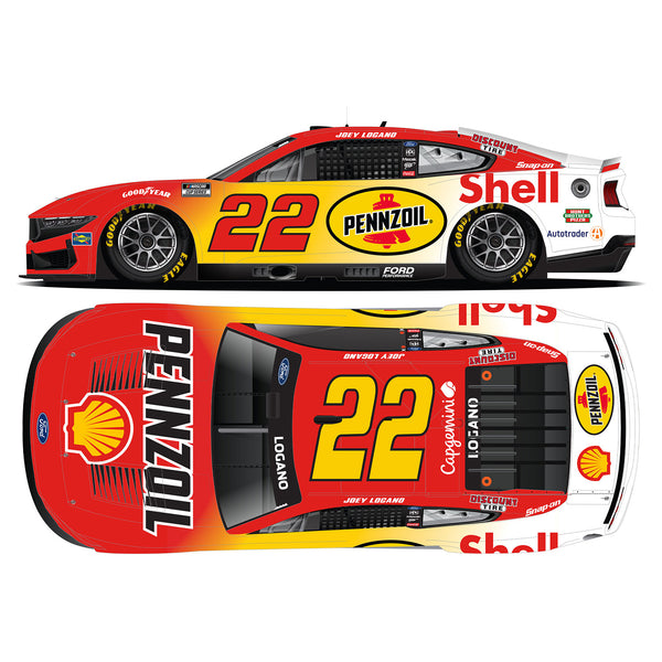 Joey Logano ELITE Shell Pennzoil Daytona 1:24 2025 Diecast Car #22 NASCAR