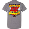 Joey Logano 2024 NASCAR Cup Series Champion Finish Line 2-Spot T-Shirt Gray #22