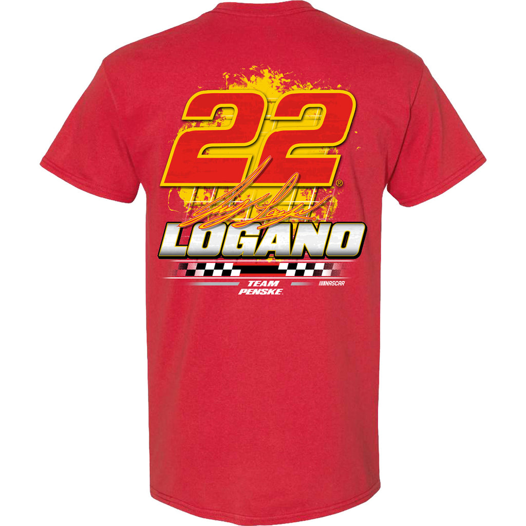 Joey Logano 2025 Shell Pennzoil 2-Spot T-Shirt Red #22 NASCAR