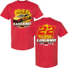 Joey Logano 2025 Shell Pennzoil 2-Spot T-Shirt Red #22 NASCAR