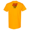 Joey Logano 2025 Gold #22 Lifestyle 2-Spot T-Shirt NASCAR