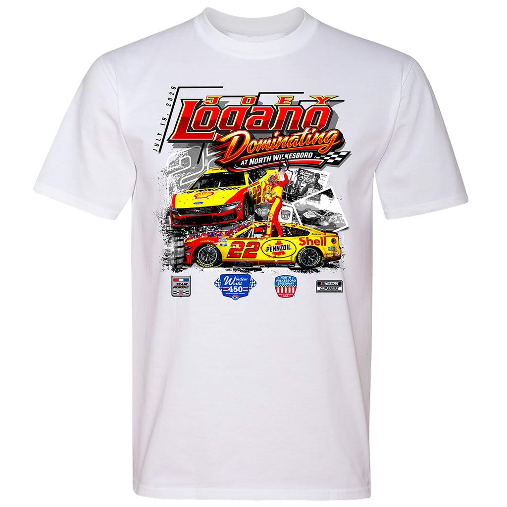 Joey Logano 2026 North Wilkesboro Race Win T-Shirt