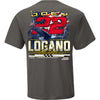 Joey Logano 2025 Shell-Pennzoil Patriotic Eagle 2-Spot T-Shirt Gray #22 NASCAR