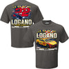 Joey Logano 2025 Shell-Pennzoil Patriotic Eagle 2-Spot T-Shirt Gray #22 NASCAR