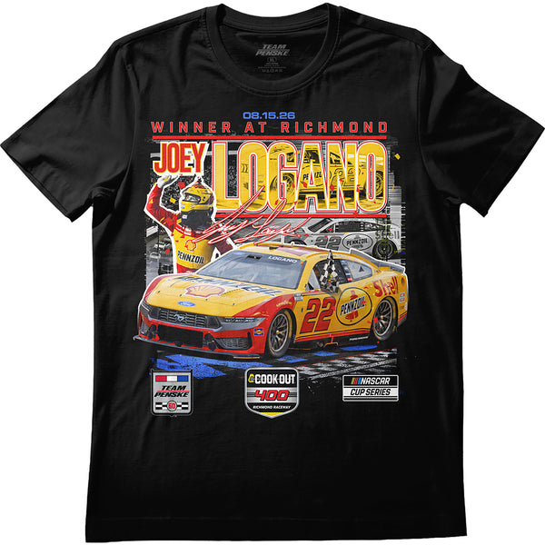 Joey Logano 2026 Richmond Race Win T-Shirt