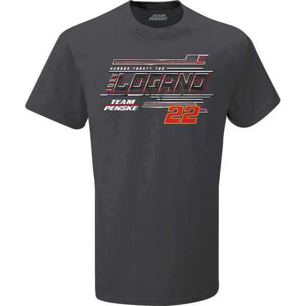 Joey Logano Shell Pennzoil Steel Thunder T-Shirt Gray