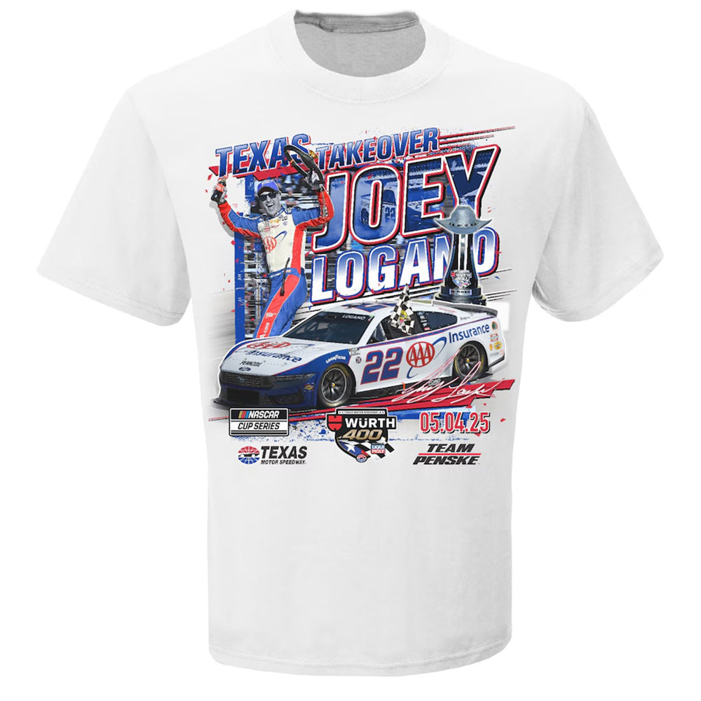 Joey Logano 2025 Texas Race Win T-Shirt