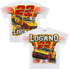 Joey Logano 2026 Shell-Pennzoil Total Print T-Shirt White #22 NASCAR