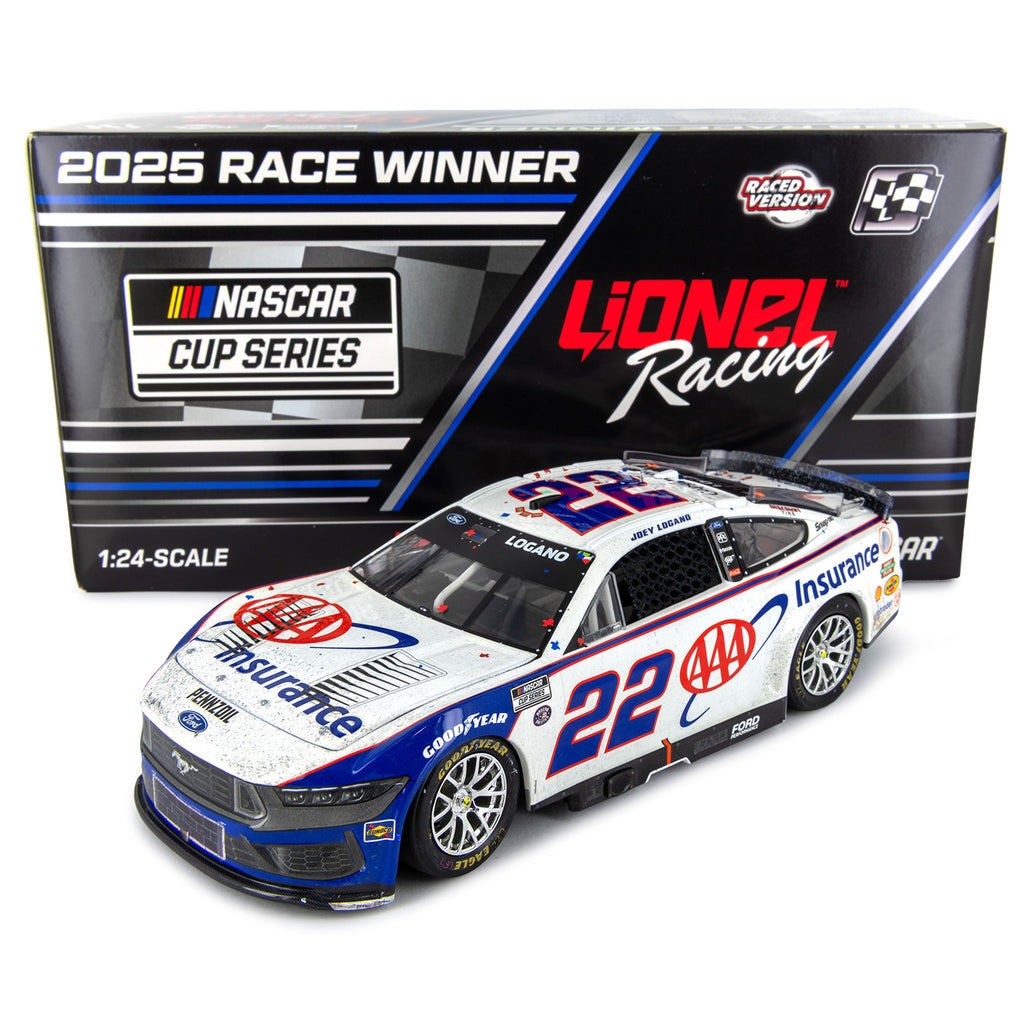 Joey Logano Texas Race Win 1:24 Standard 2025 Diecast Car #22 AAA NASCAR
