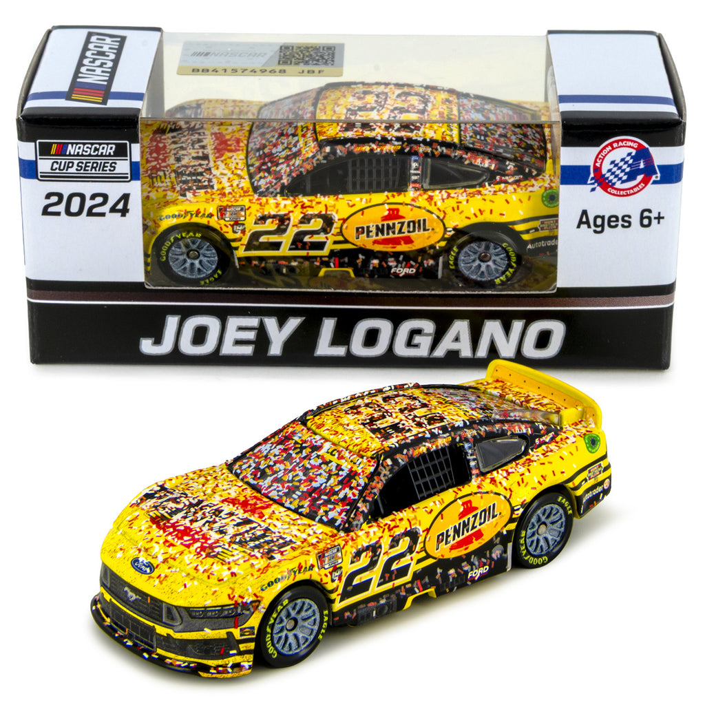 Joey Logano Las Vegas Race Win 1:64 Standard 2024 Diecast Car Pennzoil #22 NASCAR
