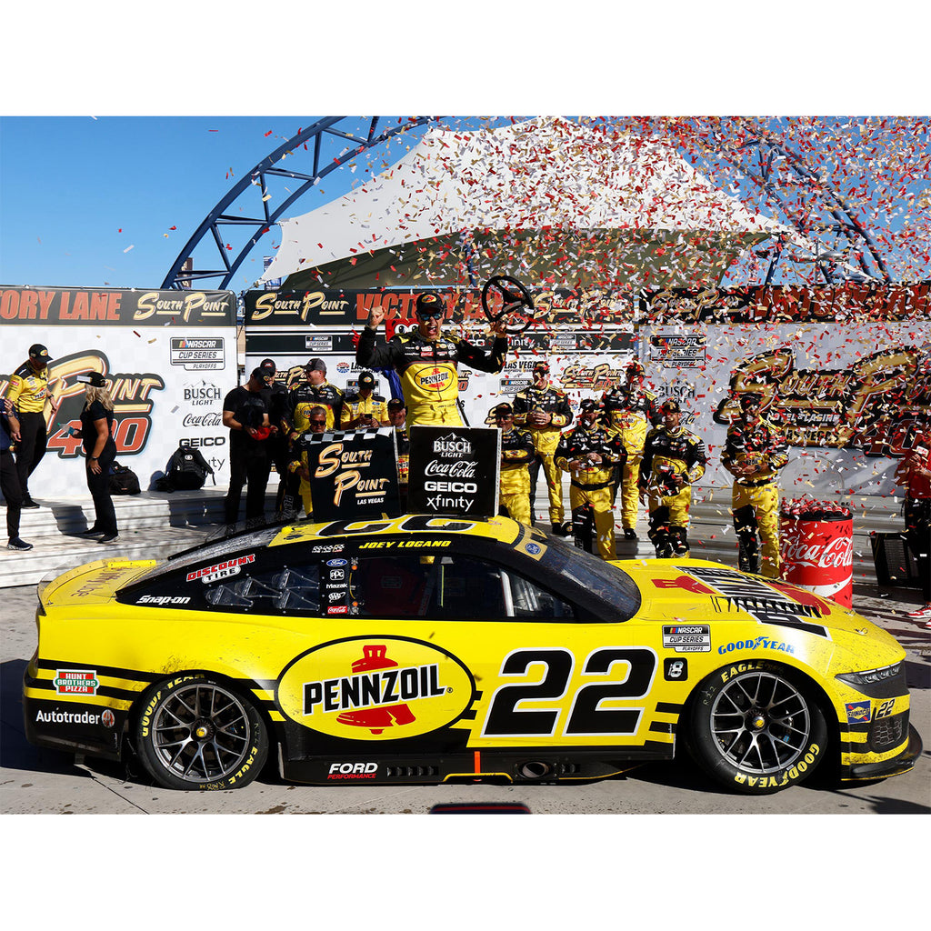 Joey Logano Las Vegas Race Win 1:64 Standard 2024 Diecast Car Pennzoil #22 NASCAR