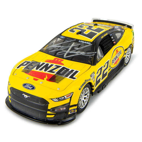 Joey Logano Autographed Pennzoil 1:24 Standard 2023 Diecast Car #22 NASCAR.