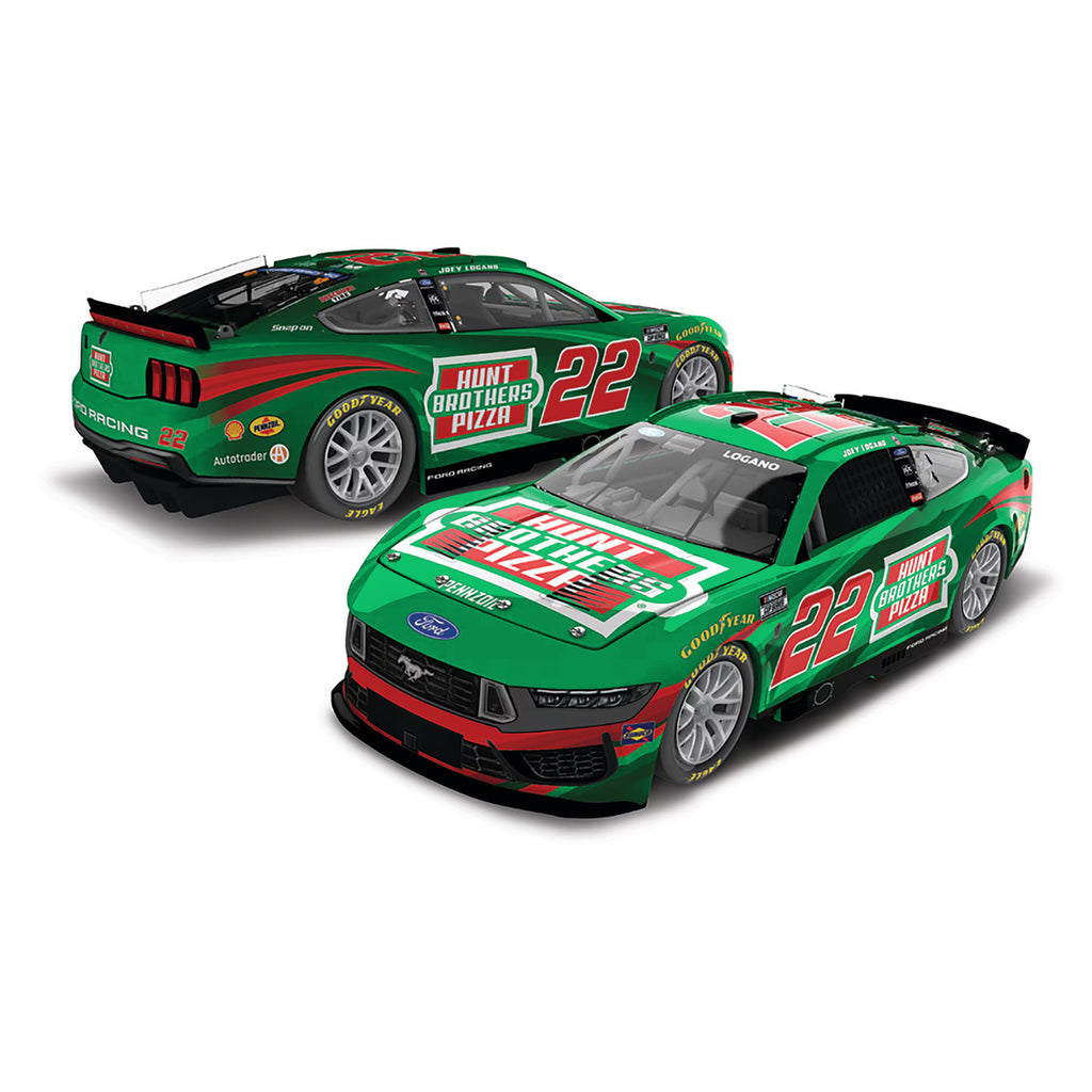 Joey Logano Color Chrome Hunt Brothers Pizza Green 1:24 Standard 2026 Diecast Car #22 NASCAR
