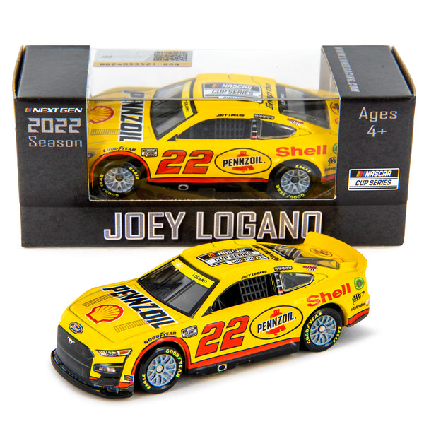 Joey Logano NASCAR Cup Series Championship 1:64 Standard 2022 Diecast Car Shell Pennzoil #22