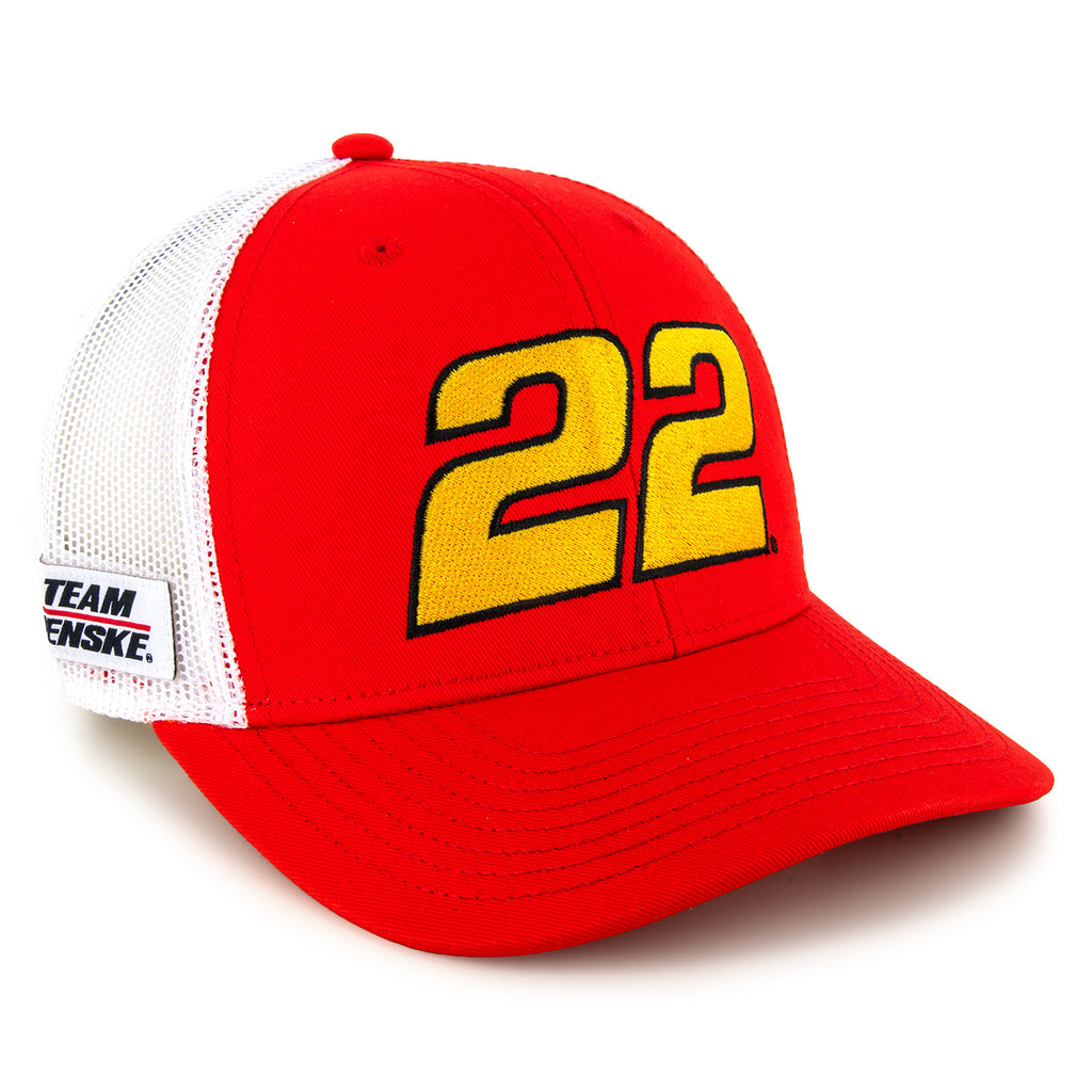 Joey Logano 2026 Big Number #22 Mesh NASCAR Hat Exclusive Red/White