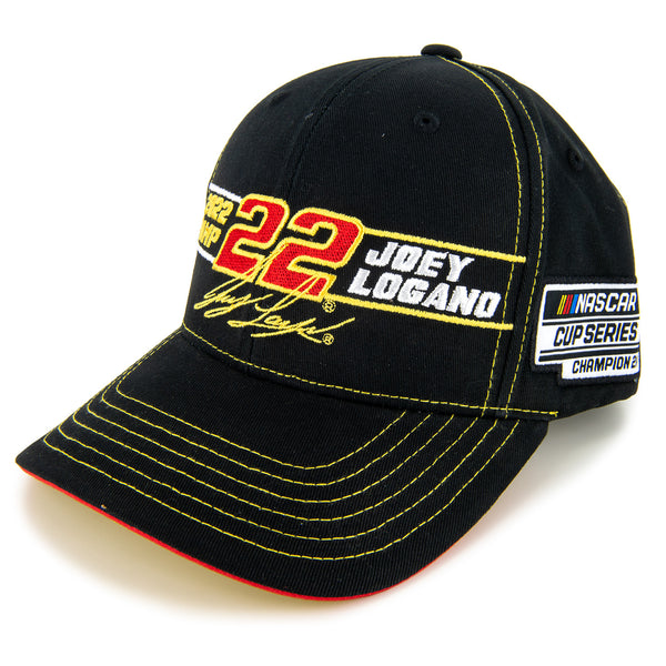 Joey Logano 2022 NASCAR Cup Series Champion Black NASCAR Hat #22