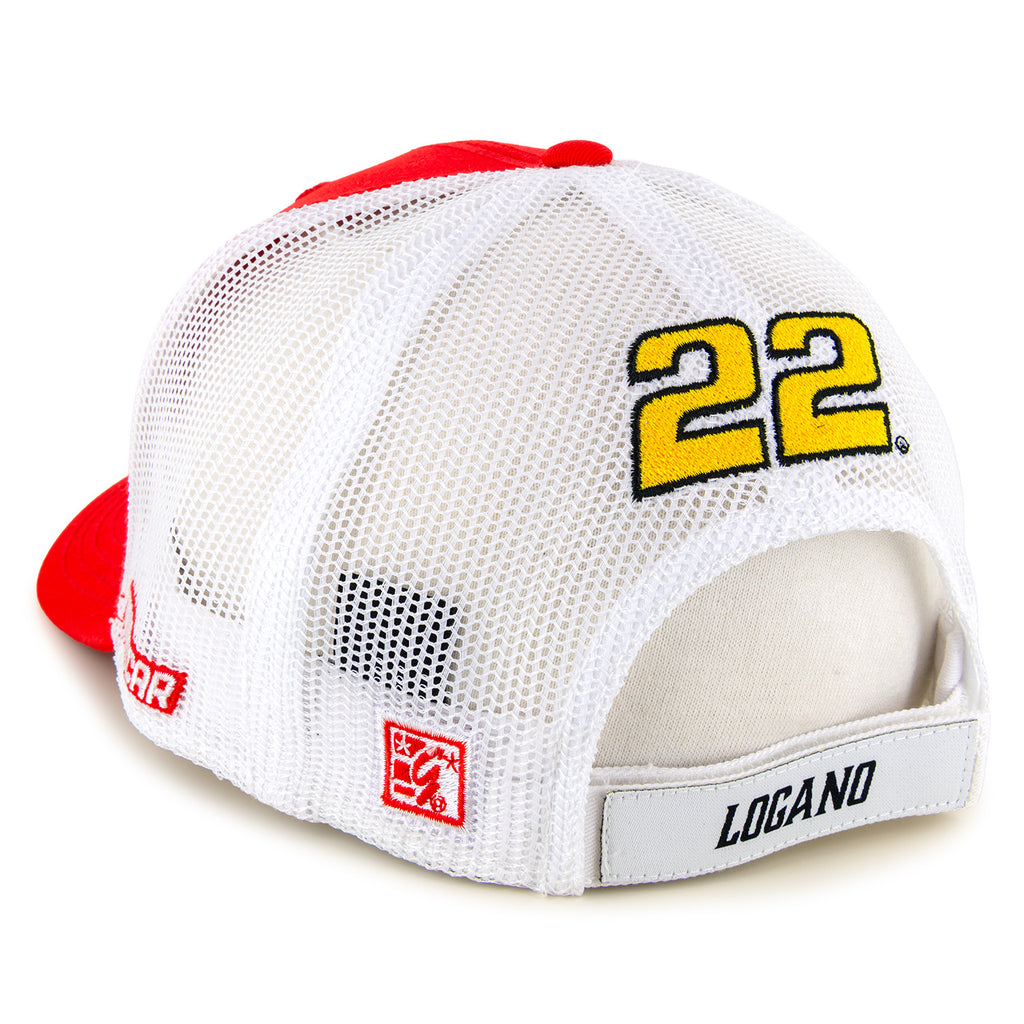 Joey Logano 2026 Shell Pennzoil Sponsor Mesh NASCAR The Game Hat Exclusive Red/White