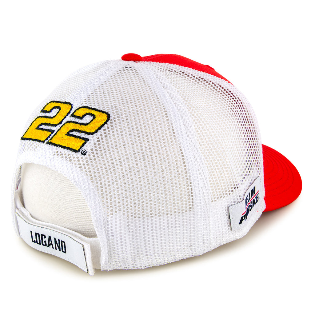 Joey Logano 2026 Shell Pennzoil Sponsor Mesh NASCAR The Game Hat Exclusive Red/White
