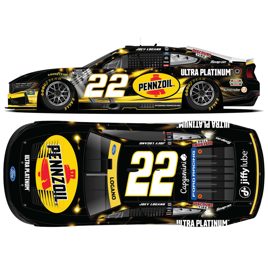 Joey Logano Pennzoil Ultra Platinum Black 1:24 Standard 2026 Diecast Car #22 NASCAR
