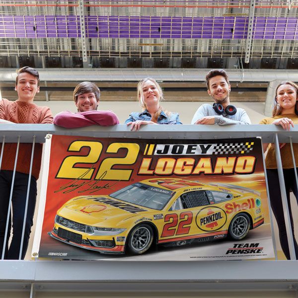 Joey Logano 2024 Shell Pennzoil Car NASCAR 3x5 Flag #22