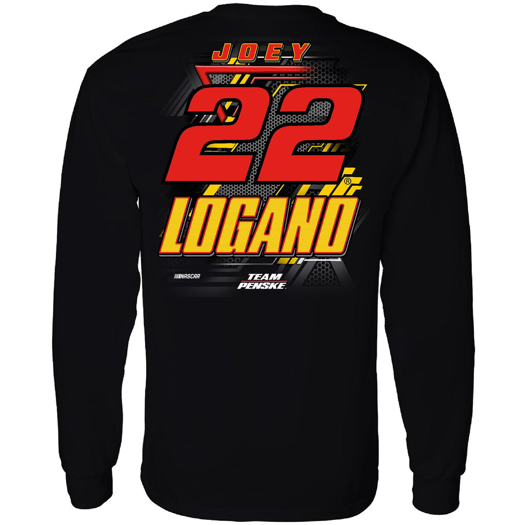 Joey Logano 2024 Long Sleeve Shell Pennzoil #22 Car T-Shirt Black NASCAR