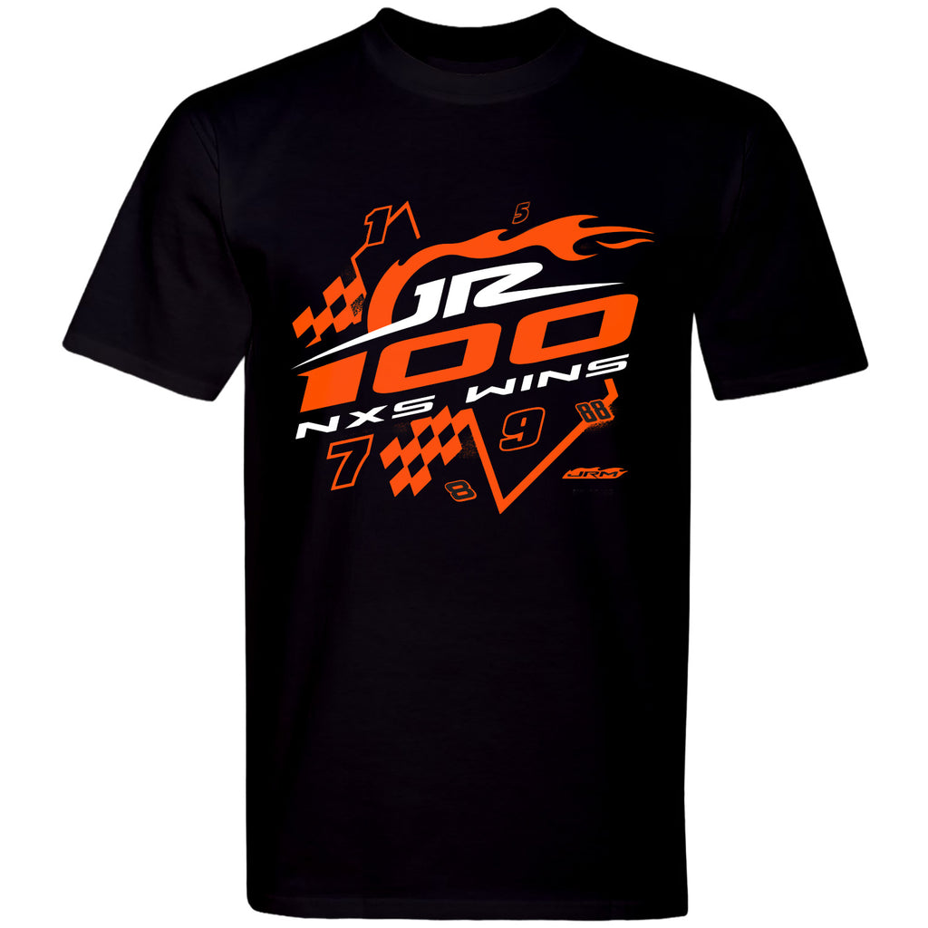 2025 JR Motorsports 100 Wins Xfinity Series T-Shirt Black