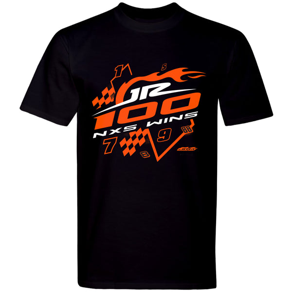 2025 JR Motorsports 100 Wins Xfinity Series T-Shirt Black