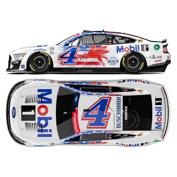 Kevin Harvick Mobil 1 Salutes Patriotic 1:24 Standard 2023 Diecast Car #4 NASCAR
