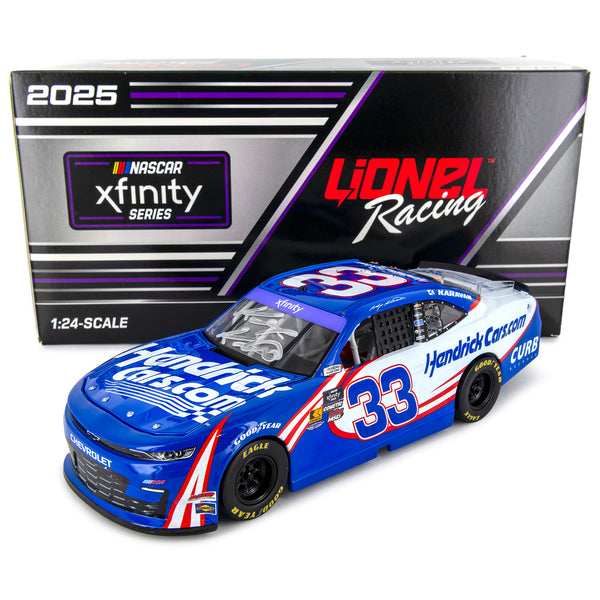 Kasey Kahne / Richard Childress Dual Autographed #33 RCR HendrickCars Xfinity Series 1:24 Standard 2025 Diecast Car NASCAR