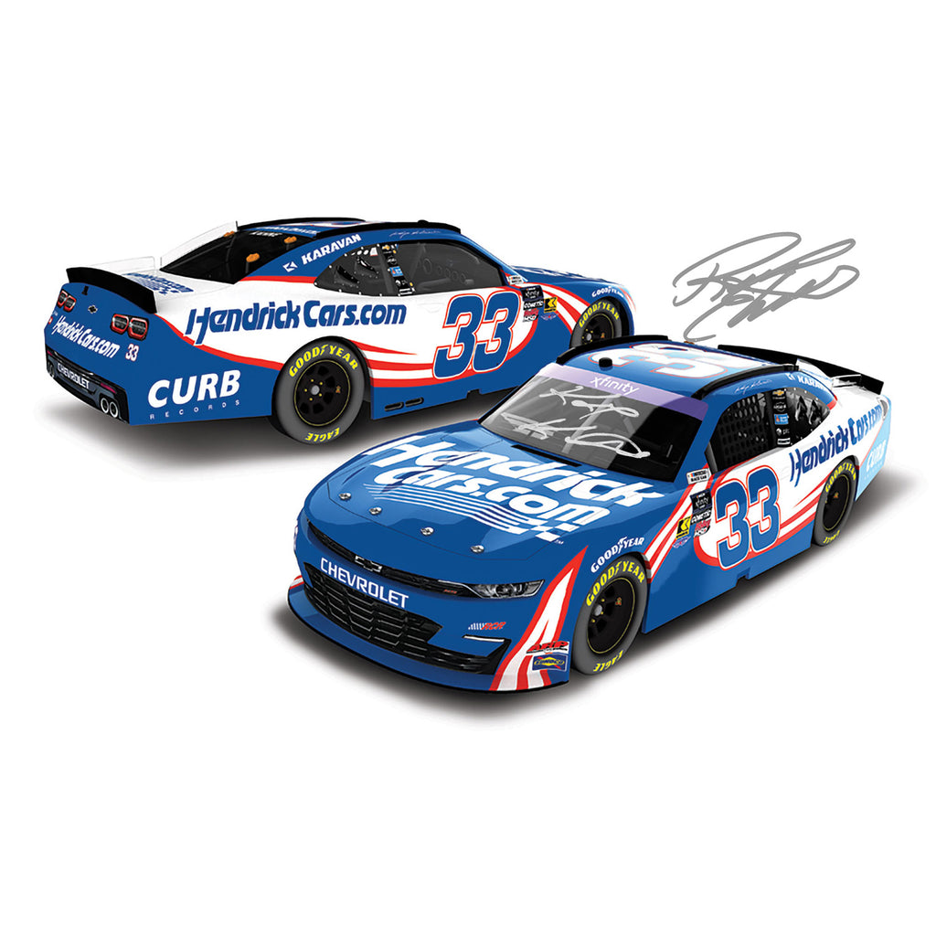 Kasey Kahne / Richard Childress Dual Autographed #33 RCR HendrickCars Xfinity Series 1:24 Standard 2025 Diecast Car NASCAR