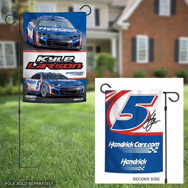 Kyle Larson 2026 HendrickCars Two Sided 12x18 Garden Flag #5 NASCAR