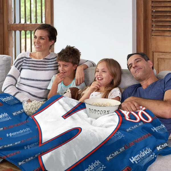 Kyle Larson HendrickCars 50x60 Winning Image Blanket #5 NASCAR