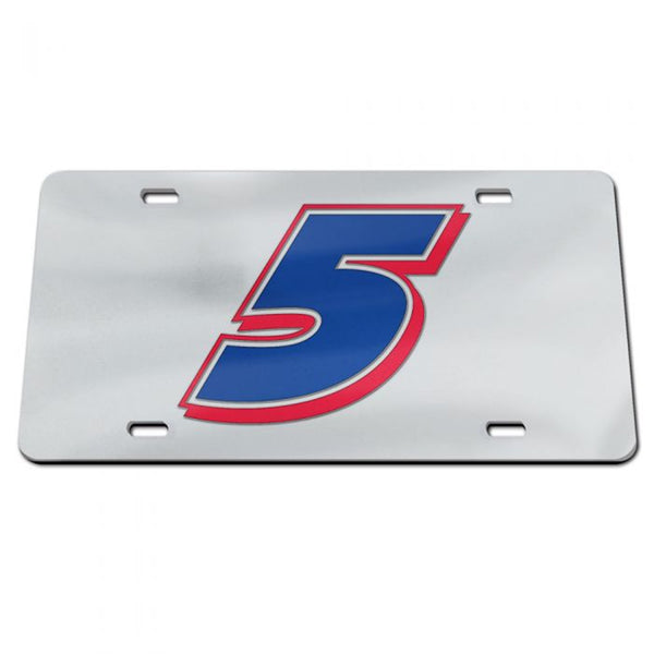 Kyle Larson Deluxe Laser-cut #5 Mirror License Plate NASCAR
