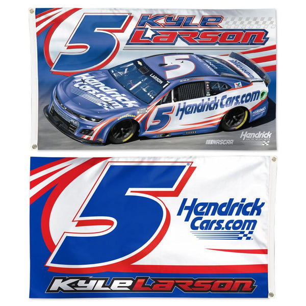 Kyle Larson 2025 HendrickCars Two-Sided NASCAR 3x5 Flag #5 NASCAR