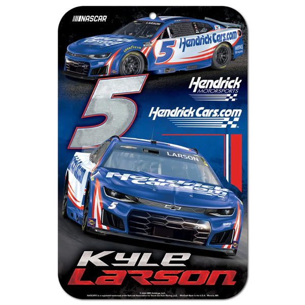 Kyle Larson 2026 HendrickCars #5 11x17 Plastic Sign NASCAR