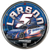 Kyle Larson 2024 HendrickCars #5 Chrome Wall Clock NASCAR