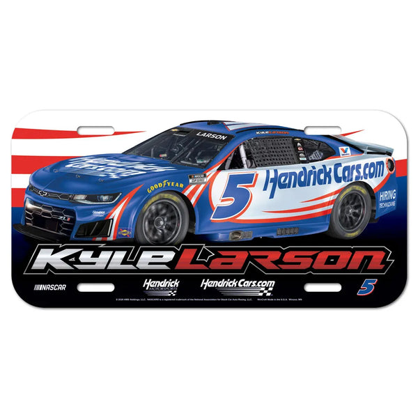 Kyle Larson 2026 HendrickCars Plastic Car License Plate