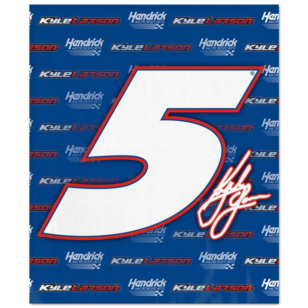 Kyle Larson HendrickCars 50x60 Winning Image Blanket #5 NASCAR