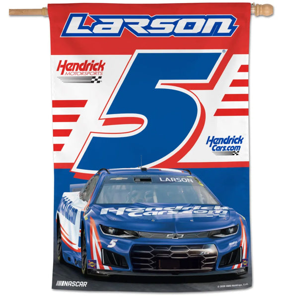 Kyle Larson 2026 HendrickCars 28x40 Vertical Flag #5 NASCAR
