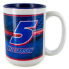 Kyle Larson 2025 HendrickCars #5 Coffee Mug 15oz With Color Interior