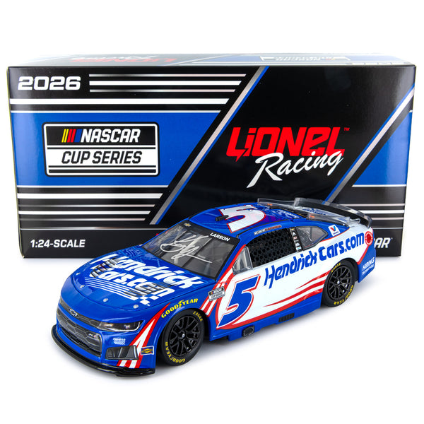 Kyle Larson Autographed HendrickCars 1:24 Standard 2026 Diecast Car #5 NASCAR