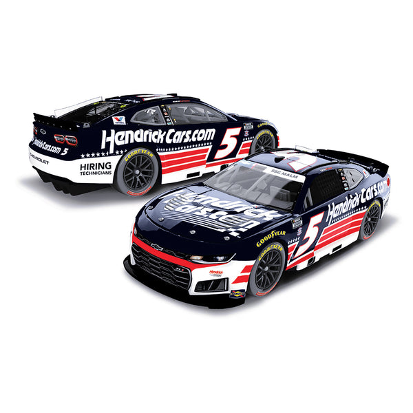 Kyle Larson HendrickCars Patriotic 1:24 Color Chrome 2026 Diecast Car #5 NASCAR