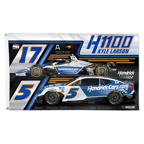 Kyle Larson 2025 H1100 3x5 Flag