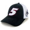 Kyle Larson Black #5 Mesh NASCAR Hat Black/White