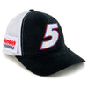 Kyle Larson Black #5 Mesh NASCAR Hat Black/White