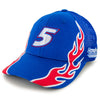 Kyle Larson 2025 Flame #5 Mesh Hat Blue NASCAR