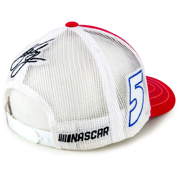Kyle Larson 2025 Valvoline Sponsor Mesh Hat Red/White #5 NASCAR