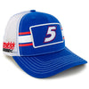 Kyle Larson 2025 Striped #5 Mesh Hat Blue/White NASCAR